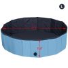 48" Foldable Dog Pool Pet Bath Pools Outdoor Swimming-Pool for Large Dogs Blue