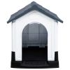 Dog House Gray 22.4"x26.8"x26" Polypropylene