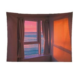 False Window Window Scenery Background Cloth (Option: Citrus Residence-130x150cm)