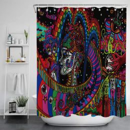 Digital Print-free Bathroom Curtain (Option: YLLHFK06-200x180CM)