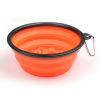 Portable Pet Feeder Travel Foldable Pet Dog Bowl Silicone Collapsible Slow 350ml/1000ml Feeding Bowl