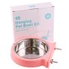 Stainless steel pet bowl hanging bowl tableware overturn proof dog bowl dog bowl cat bowl feeder