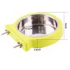 Stainless steel pet bowl hanging bowl tableware overturn proof dog bowl dog bowl cat bowl feeder