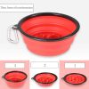 Portable Pet Feeder Travel Foldable Pet Dog Bowl Silicone Collapsible Slow 350ml/1000ml Feeding Bowl