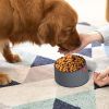 Red Lick Mat & Slow Feeder Dog Bowl Set - Prevent Choking & Indigestion